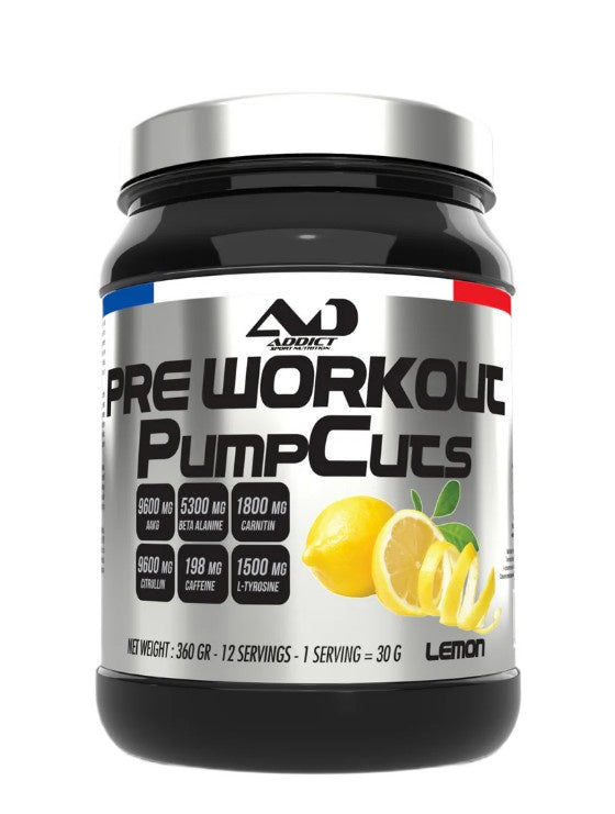 Pre Workout Pump Cuts, Lemon - 360g
