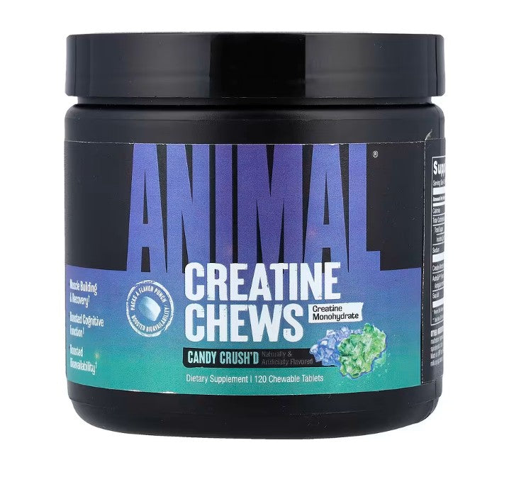 Animal Creatine Chews, Candy Crushd - 120 chewable tablets