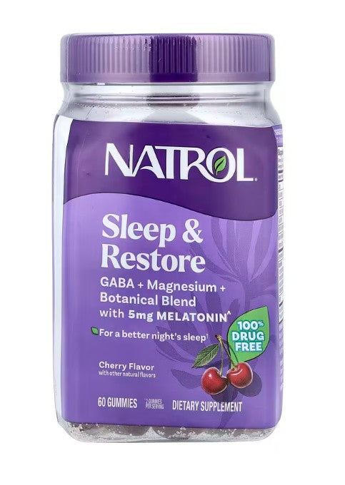 Sleep & Restore with Melatonin, Cherry - 60 gummies