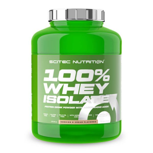100% Whey Isolate, Cookies & Cream - 1816g