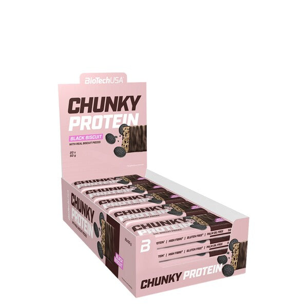 Chunky Protein Bar - Black Biscuit - 20 x 50g