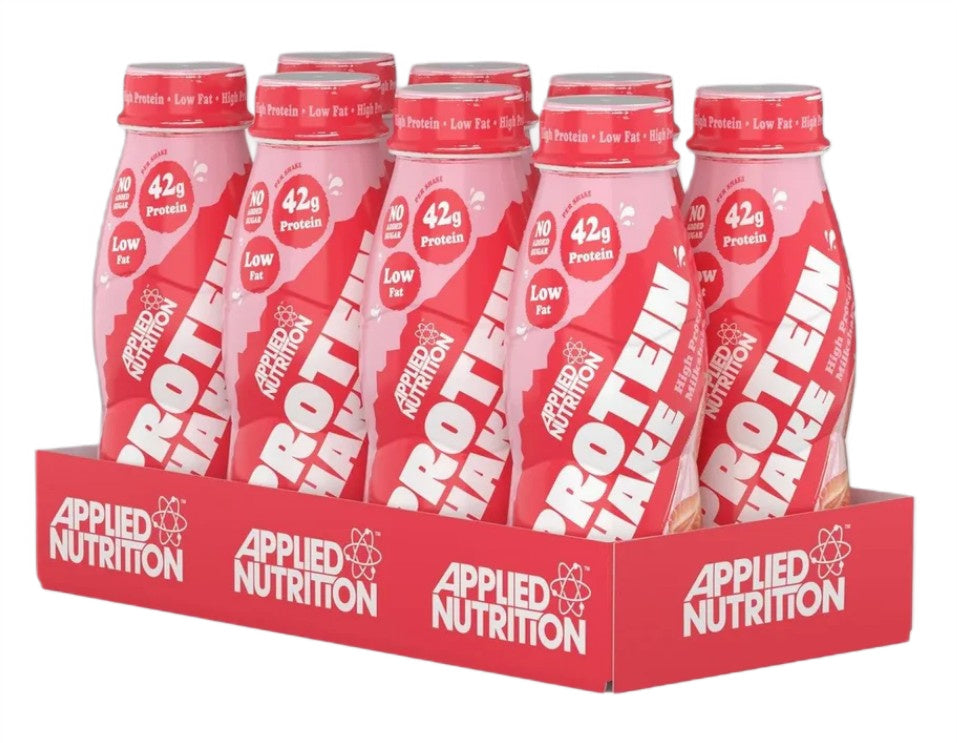 High Protein Shake - Strawberries & Cream - 8 x 500 ml.