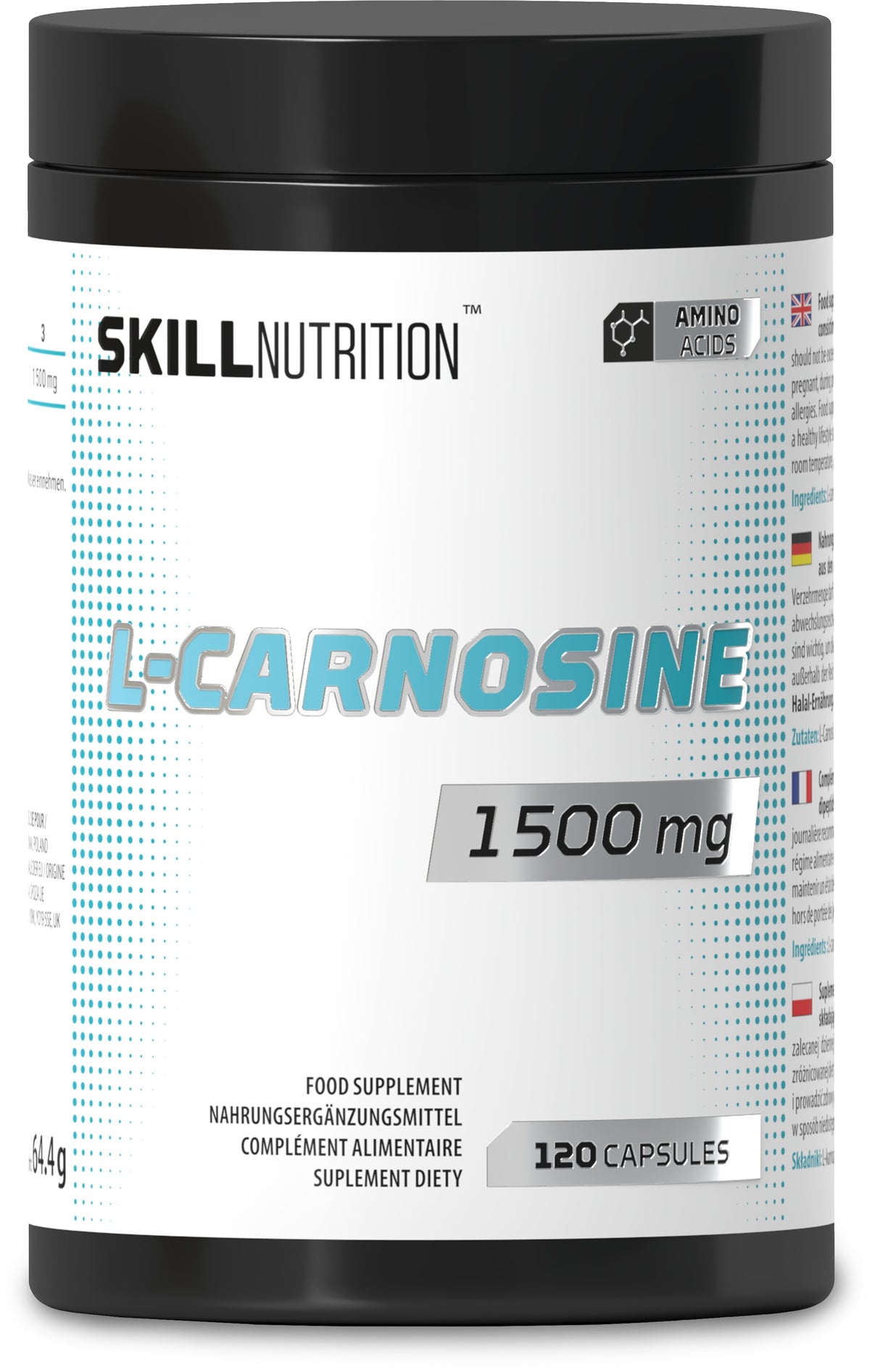L-Carnosine - 1500mg - 120 vegan caps