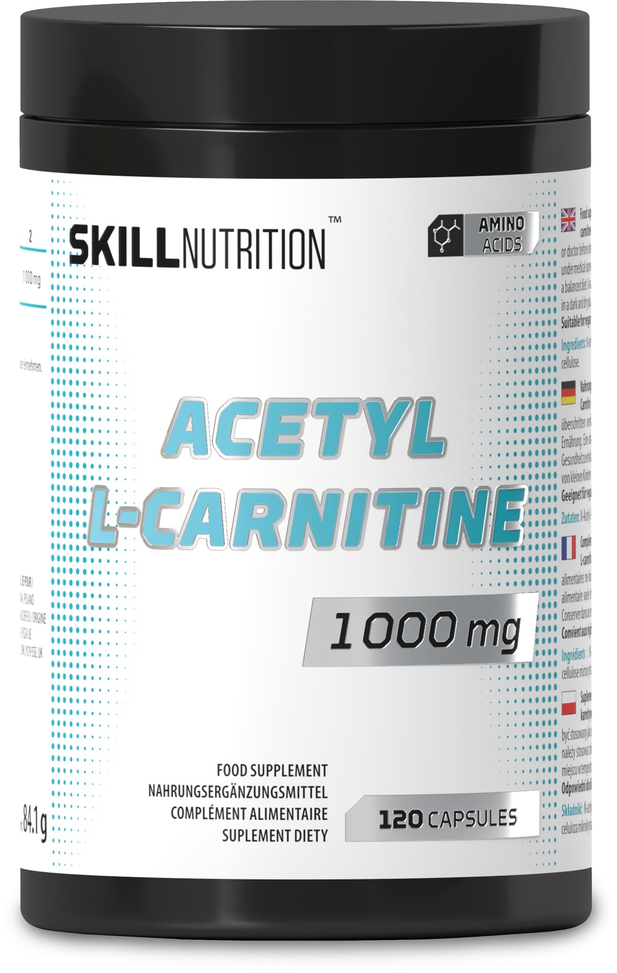 Acetyl L-Carnitine - 1000mg - 120 vegan caps
