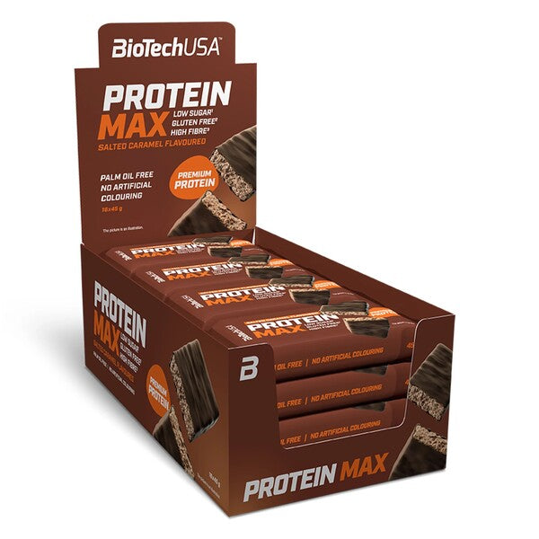 Protein Max Bar - Salted Caramel - 16 x 45g