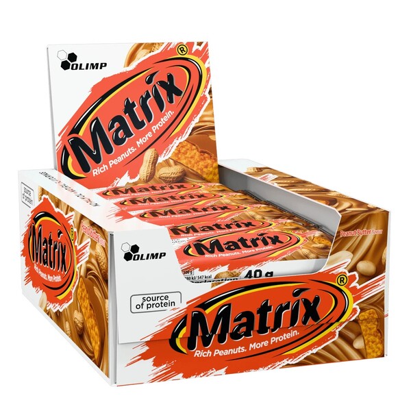 Matrix Bars - Peanut Butter - 25 x 40g