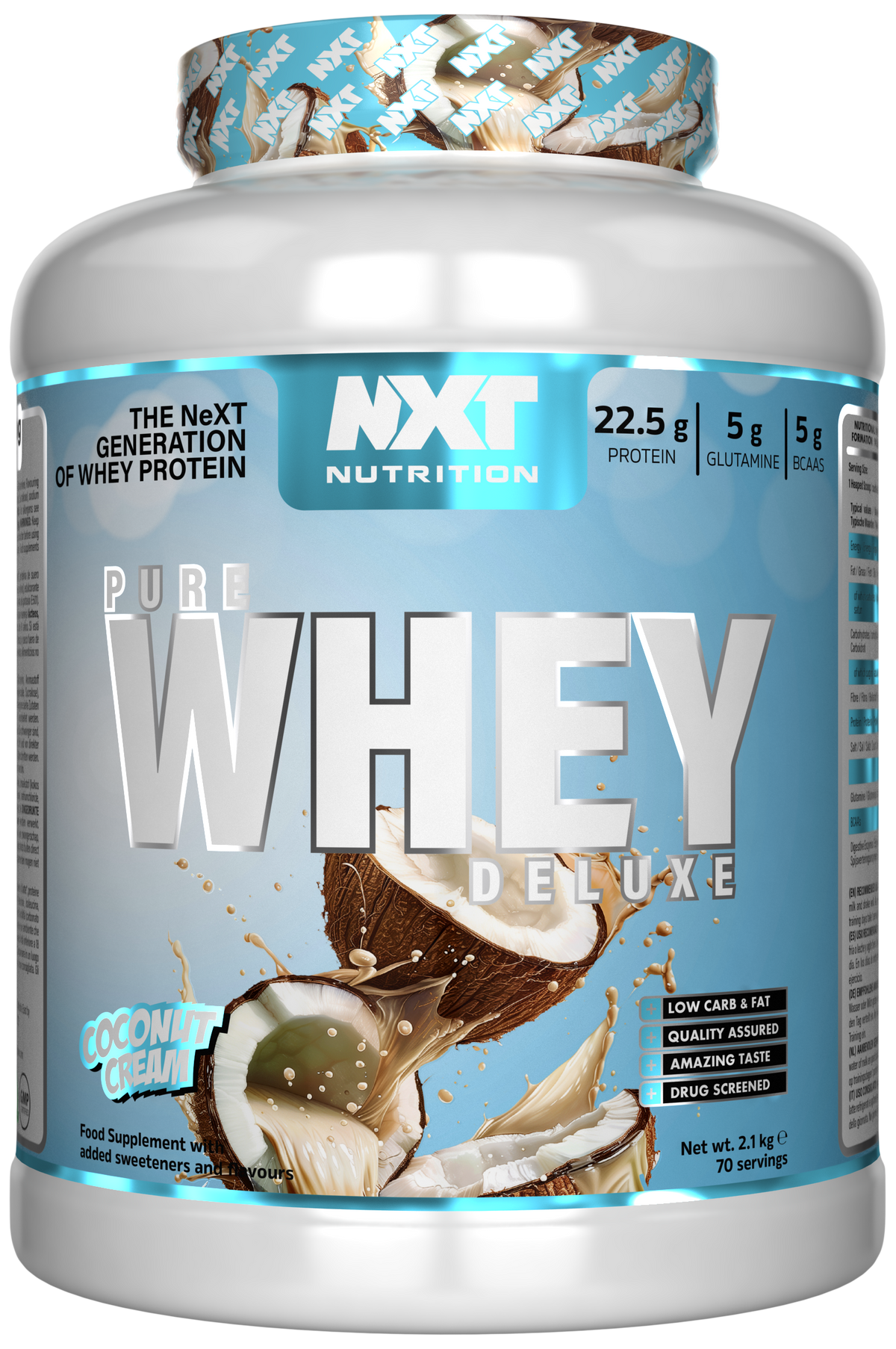 NXT Nutrition Pure Whey Deluxe - Coconut Cream - 2.1kg