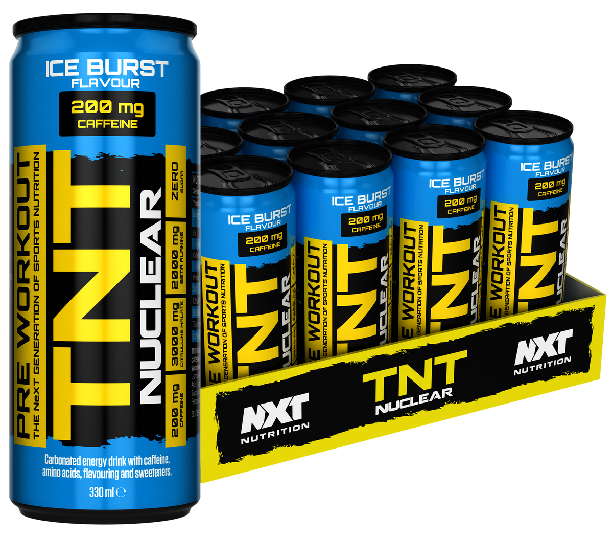 NXT Nutrition TNT Nuclear - Ice Burst - 12x330ml