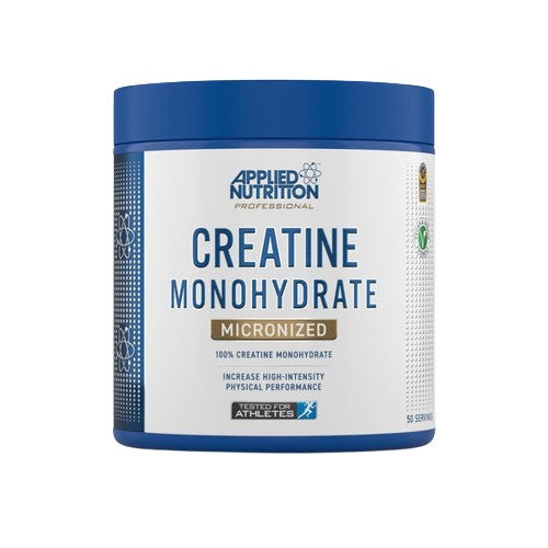 Applied Nutrition Creatine Monohydrate Micronized 250g tub, a typical UK creatine powder