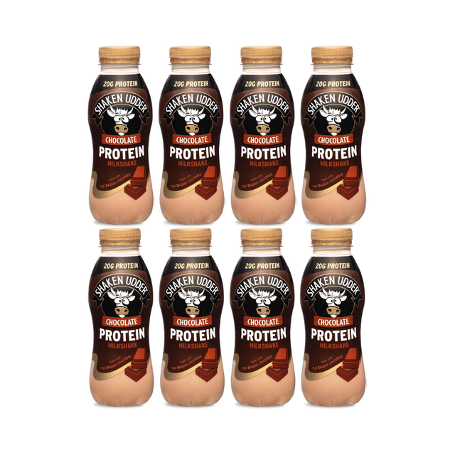 Shaken Udder Protein Milkshake 8x330ml Chocolate
