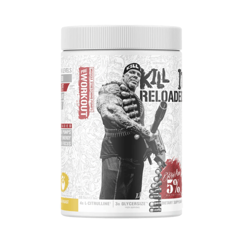 Rich Piana 5% Nutrition Kill It Reloaded Legendary Series 512.5g Blue Raspberry
