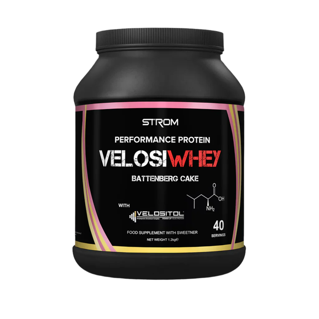 Strom Sports VelosiWhey  1.2kg Battenberg Cake