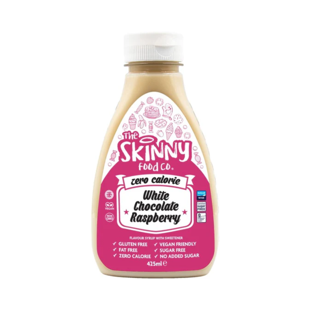 The Skinny Food Co Skinny Syrup 425ml White Chocolate Raspberry