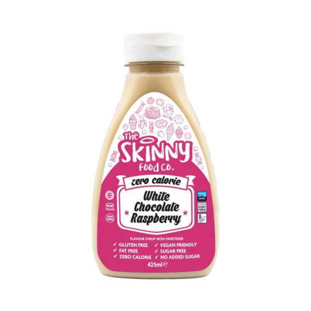 The Skinny Food Co Skinny Syrup 425ml White Chocolate Raspberry