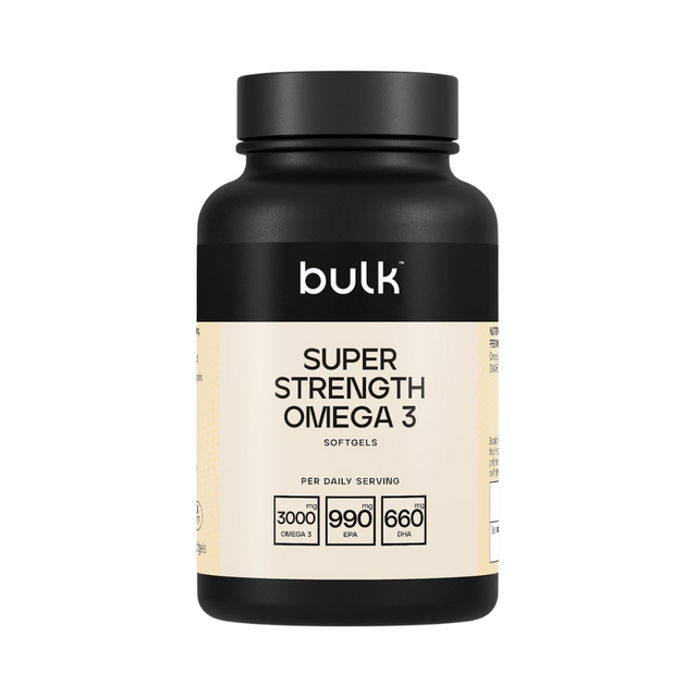 Bulk Super Strength Omega 3 1000mg 90 Softgels