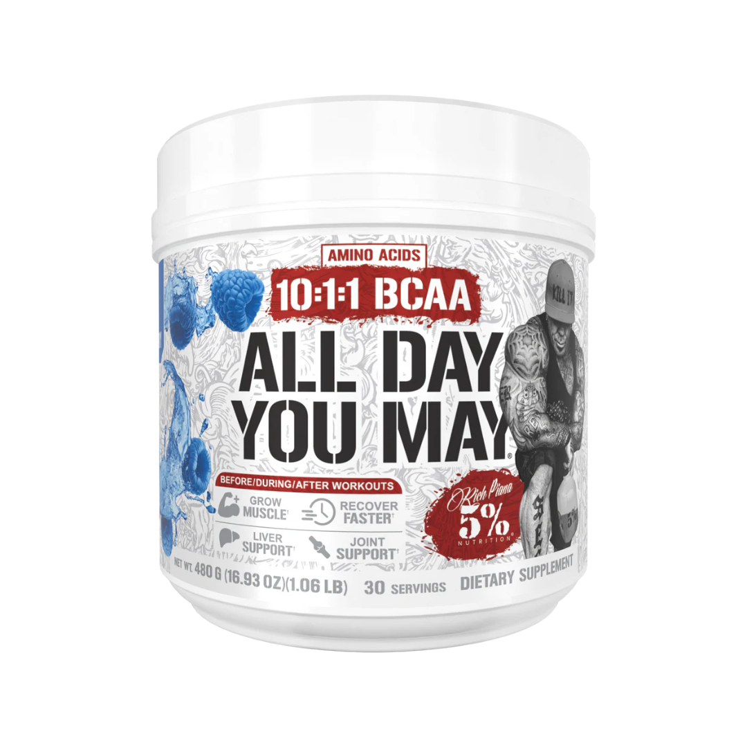 Rich Piana 5% Nutrition All Day You May Legendary Series 465g Blue Raspberry