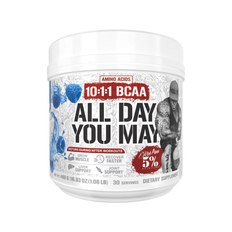 Rich Piana 5% Nutrition All Day You May Legendary Series 465g Blue Raspberry