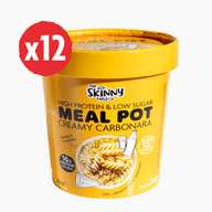 The Skinny Food Co High Protein Mealpots 12x62g Creamy Carbornara