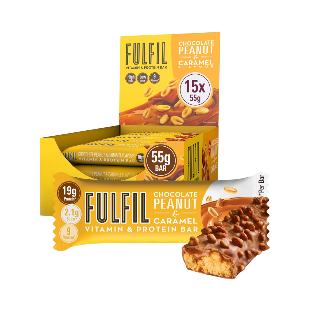 Fulfil Nutrition Vitamin & Protein Bar 15x55g Peanut & Caramel