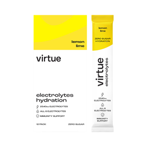 Virtue Clean Energy Electrolytes Hydration 12x5g Lemon Lime