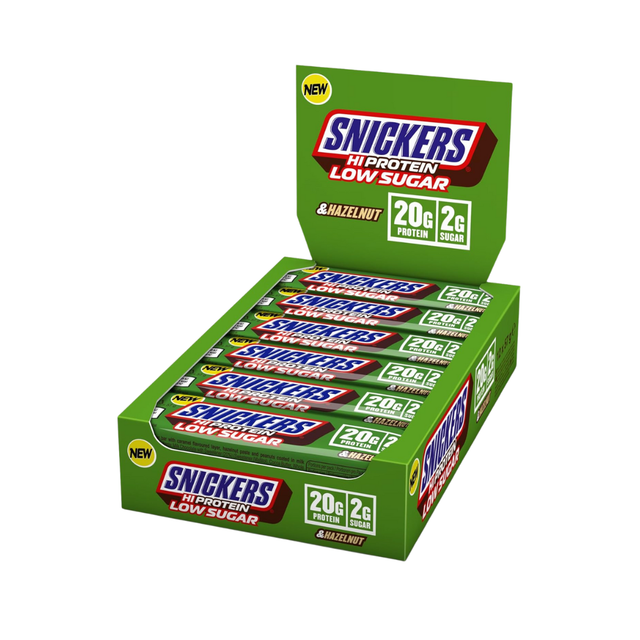 Snickers Low Sugar High Protein Bar 12x57g Hazelnut Milk Chocolate