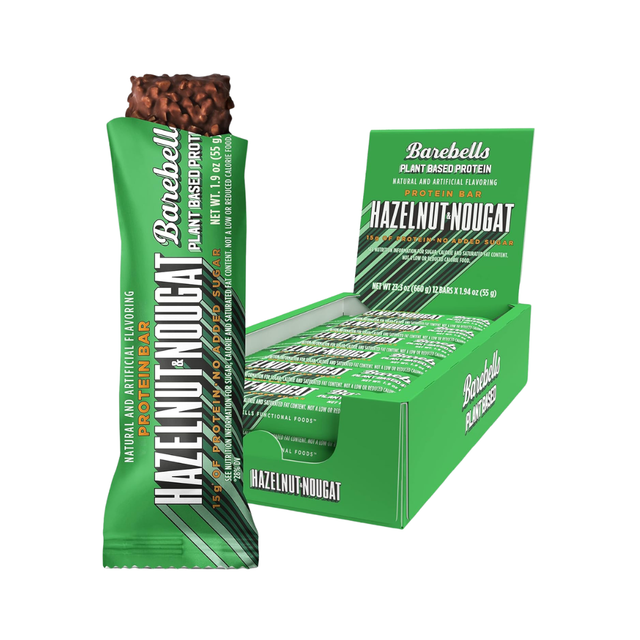 Barebells Vegan Protein Bar 12x55g Hazelnut Nougat