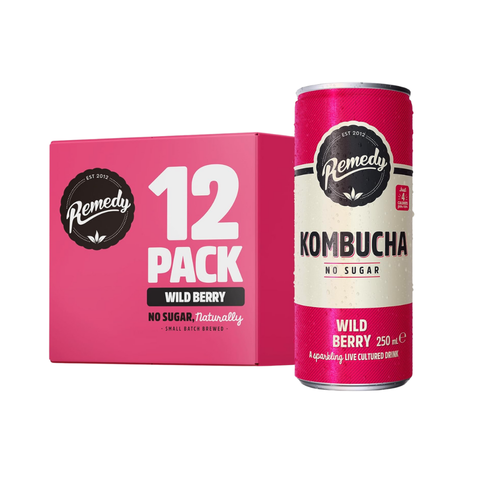 Remedy Kombucha 12x250ml Wild Berry