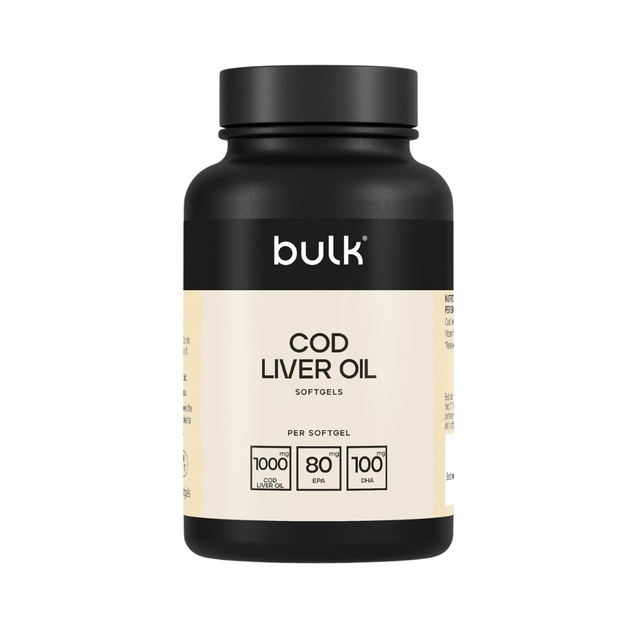 Bulk Cod Liver Oil 1000mg 90 Softgels