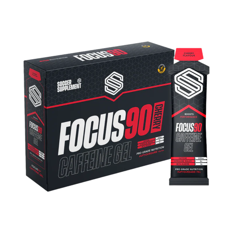 Soccer Supplement Focus90 Caffeine Gel 12x70g Cherry