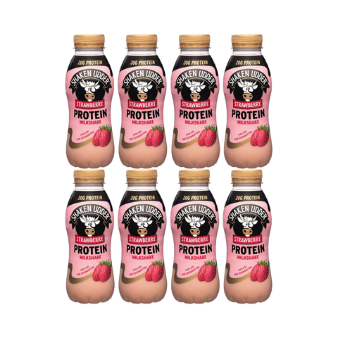 Shaken Udder Protein Milkshake 8x330ml Strawberry
