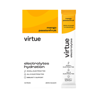 Virtue Clean Energy Electrolytes Hydration 12x5g Mango Passionfruit