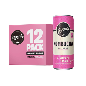 Remedy Kombucha 12x250ml Raspberry Lemonade