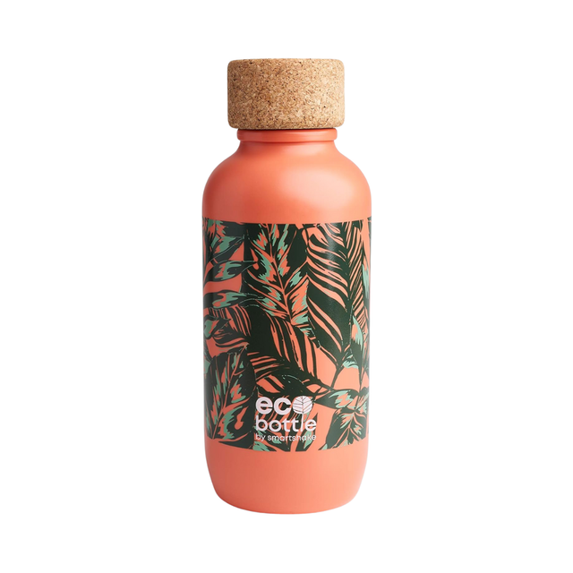 Smartshake Eco Bottle 650ml Coral Leaves
