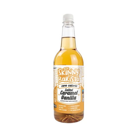 The Skinny Food Co Skinny Barista Zero Calorie Coffee Syrup 1000ml Salted Caramel Vanilla