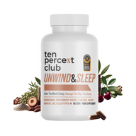 The Ten Percent Club Unwind and Sleep 90 Caps