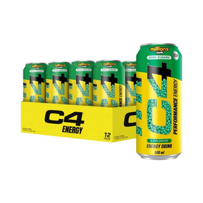 Cellucor C4 Performance Energy Carbonated RTD 12x500ml Millions Apple