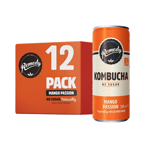 Remedy Kombucha 12x250ml Mango Passion