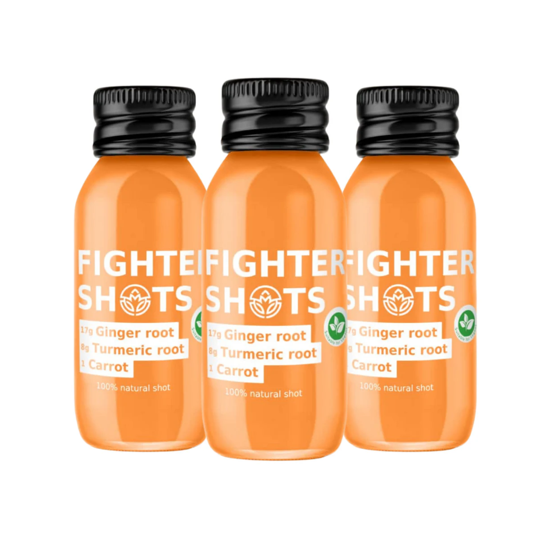 Fighter Shots 12x60ml Ginger + Turmeric + Carrot