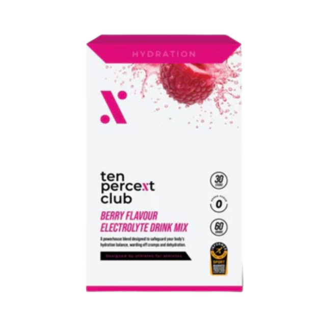The Ten Percent Club Electrolytes - Mixed Berry 28 Sachets