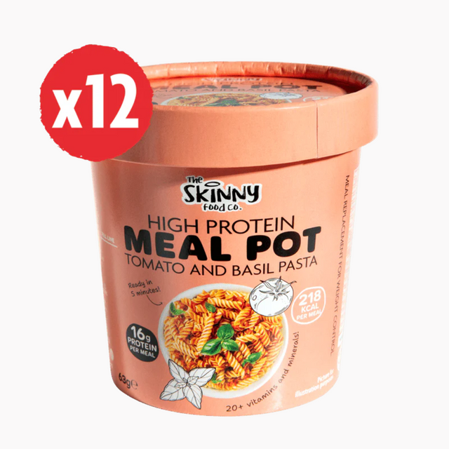 The Skinny Food Co High Protein Mealpots 12x62g Tomato & Basil
