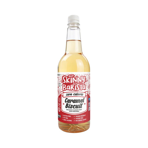 The Skinny Food Co Skinny Barista Zero Calorie Coffee Syrup 1000ml Caramel Biscuit