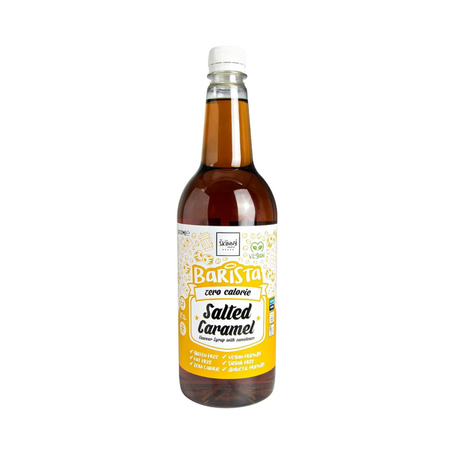 The Skinny Food Co Skinny Barista Zero Calorie Coffee Syrup 1000ml Salted Caramel