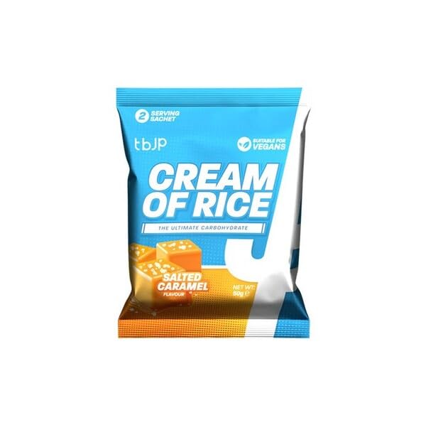 Trained By JP Cream Of Rice Sachet 50g Salted Caramel