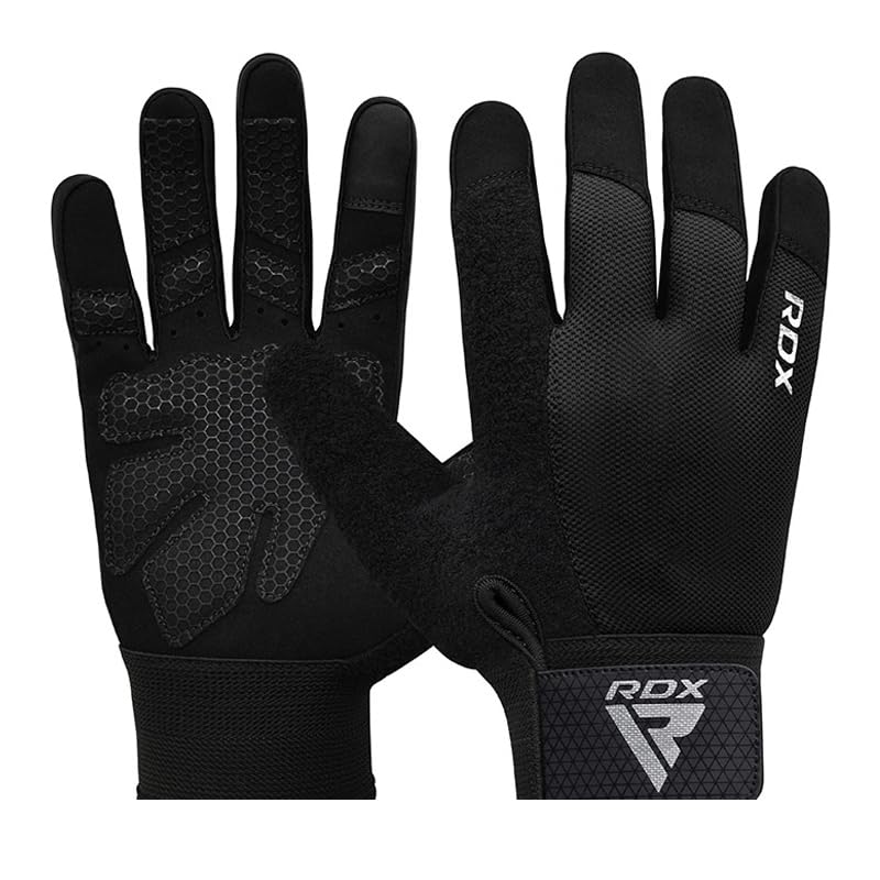 RDX Gym Weight Lifting Gloves W1 Plus M Black