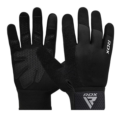 RDX Gym Weight Lifting Gloves W1 Plus M Black