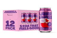 Living Things Prebiotic Soda 12x330ml Raspberry & Pomegranate Soda