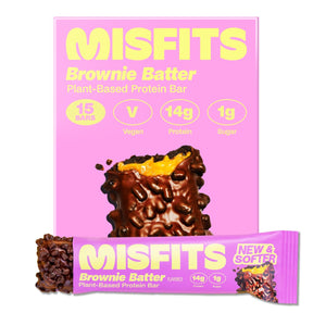 Misfits Plant-Based Protein Bar 15x50g Brownie Batter