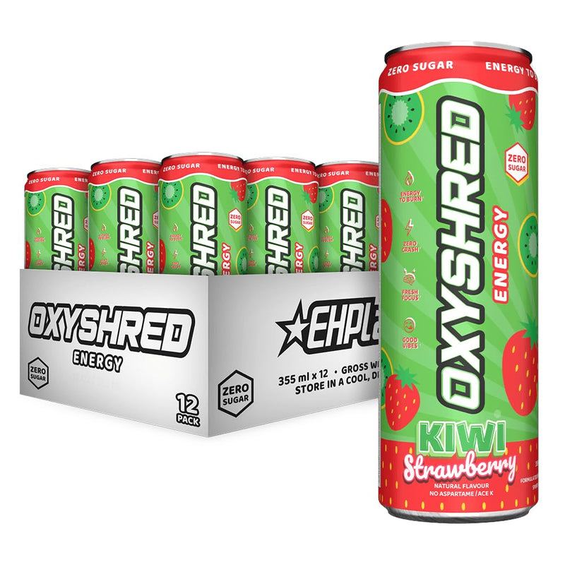 EHP Labs OxyShred Ultra Energy Drink RTD 12x355ml Kiwi Strawberry