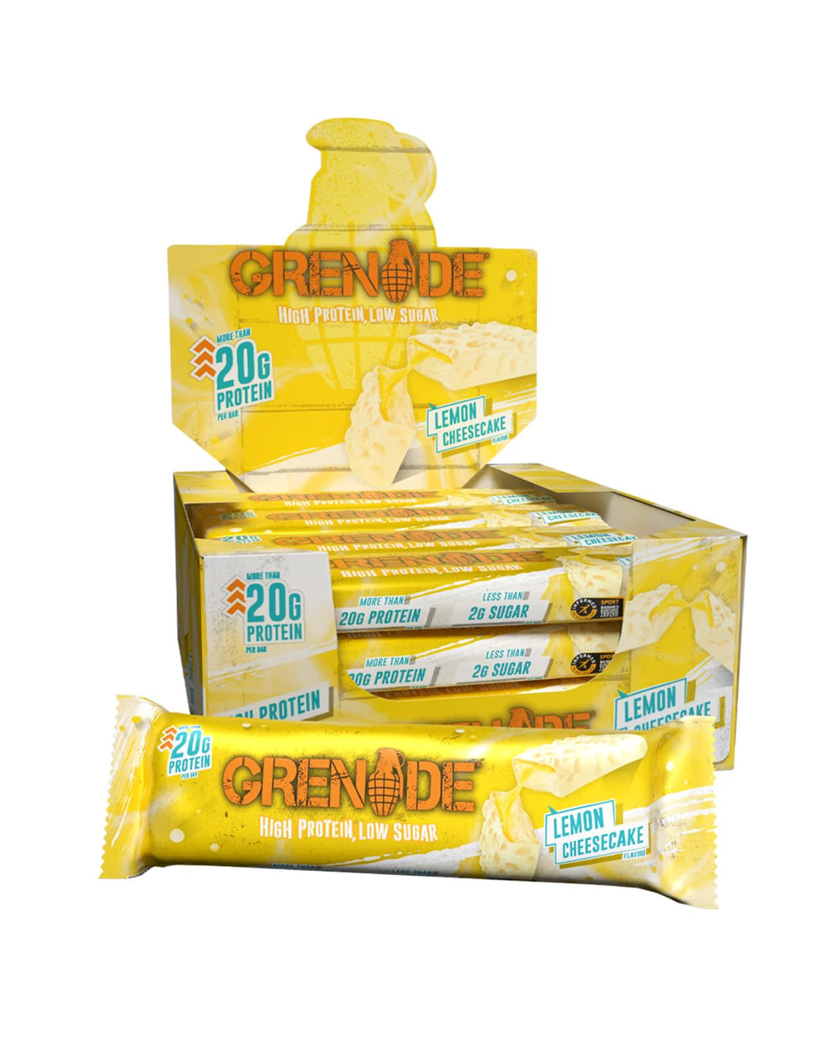 Grenade Protein Bar 12x60g Lemon Cheesecake