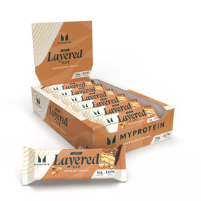MyProtein Crispy Layered Protein Bar 12x58g Chocolate Caramel